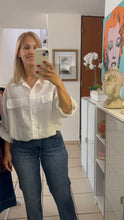 Load image into Gallery viewer, White Lightweight Button-Up Jacket