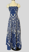 Load image into Gallery viewer, Blue & White Maxi Dress