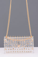 Load image into Gallery viewer, Clear Rhinestone Mini Bag