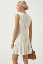 Load image into Gallery viewer, Zip Front Ruffle Hem Dress