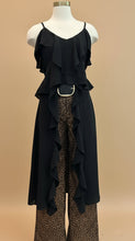 Load image into Gallery viewer, Black Ruffle Tunic Top – Made in Italy