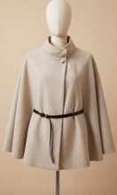 Load image into Gallery viewer, Light Beige Cape Coat - Made in Italy