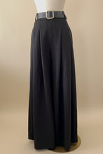 Load image into Gallery viewer, Elegant Black Palazzo Pants – Italian Design
