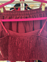 Load image into Gallery viewer, Burgundy Two Piece Set - Italian One Size