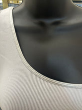 Load image into Gallery viewer, One Shoulder Ribbed Basic Top – White