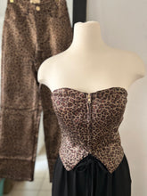 Load image into Gallery viewer, Leopard Corset Top