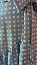 Load image into Gallery viewer, Wrap Around Skirt Polka Dots - Dusty Blue