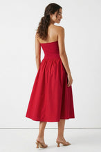 Load image into Gallery viewer, Women's Tube Top Maxi Dress - Red