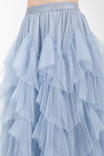 Load image into Gallery viewer, Tulle Midi Skirt - Dust Blue

