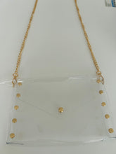 Load image into Gallery viewer, Clear Envelope Bag with Gold Studs
