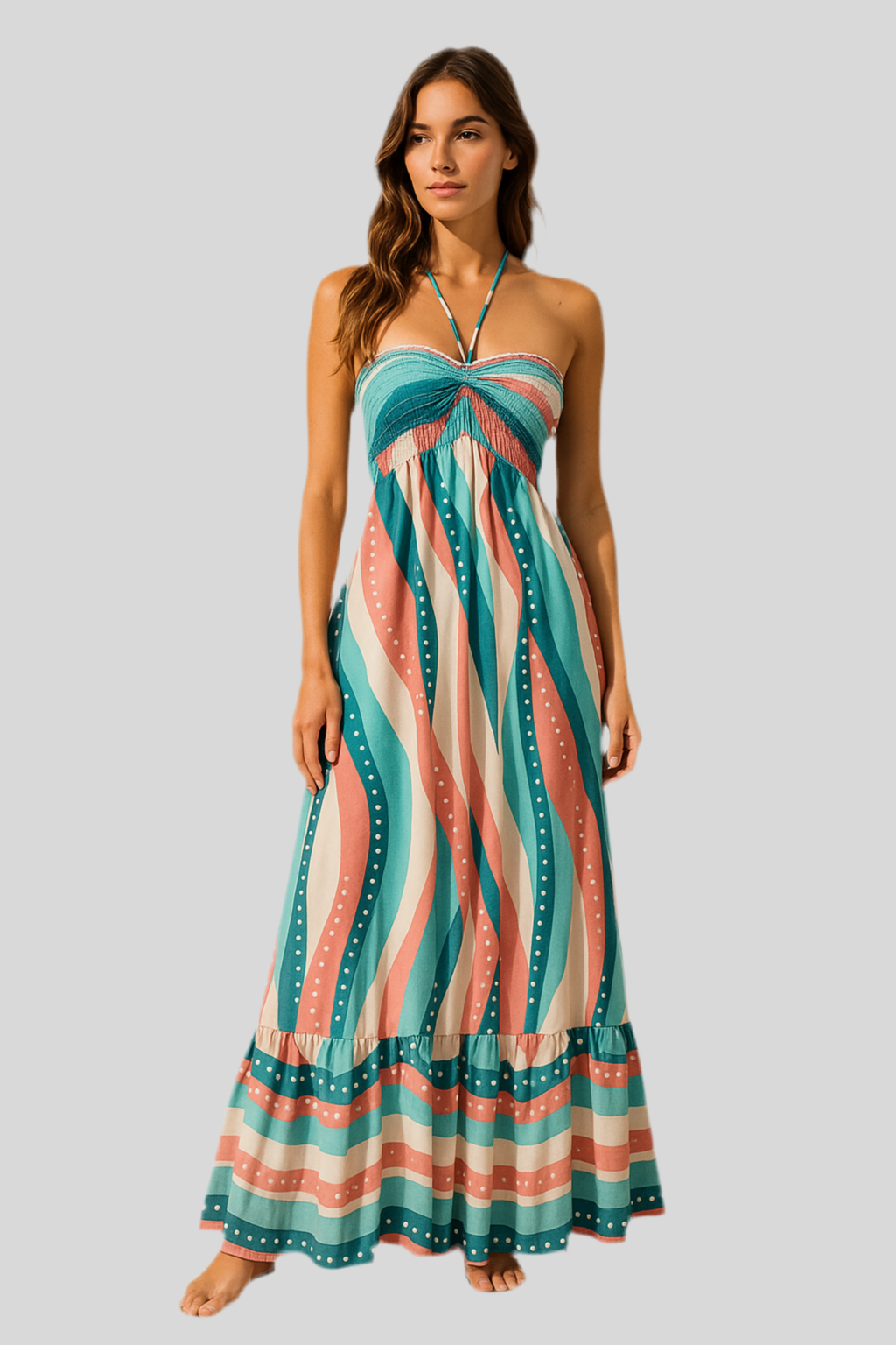 Aqua Maxi Dress