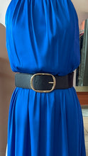 Load image into Gallery viewer, Pre Loved Cocktail Dress - Satin Royal Blue
