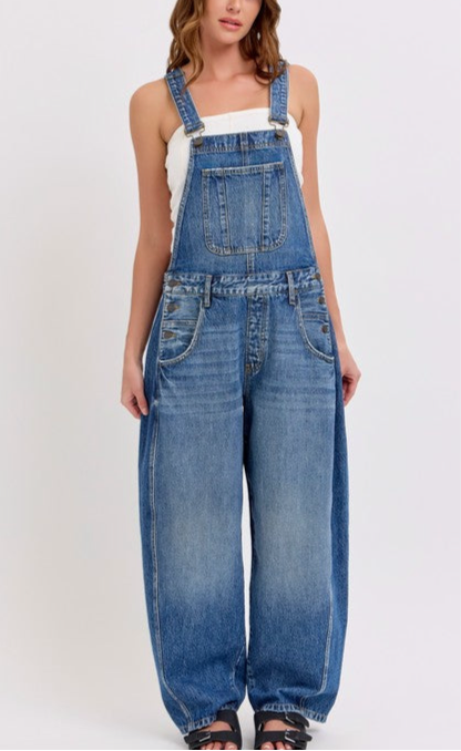 Oversized Barrel Overall - Denim