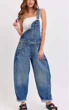 Load image into Gallery viewer, Oversized Barrel Overall - Denim
