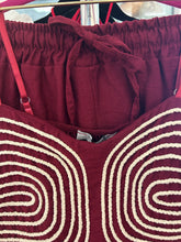 Load image into Gallery viewer, Burgundy Two Piece Set - Italian One Size
