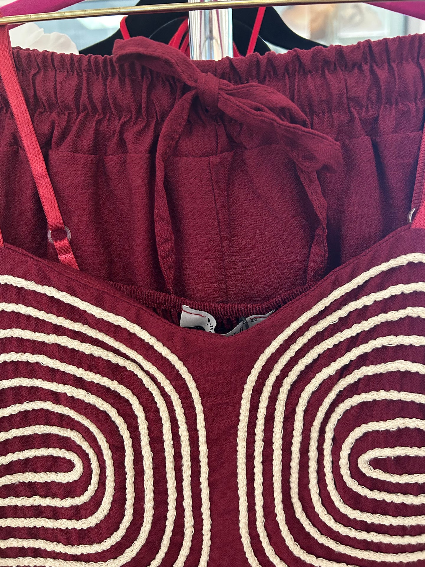 Burgundy Two Piece Set - Italian One Size