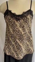 Load image into Gallery viewer, Snake Print Satin Cami Top - Luxurious Italian-Made Design

