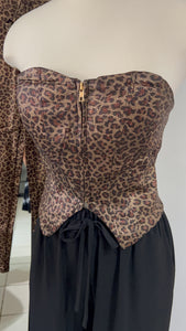 Leopard Corset Top