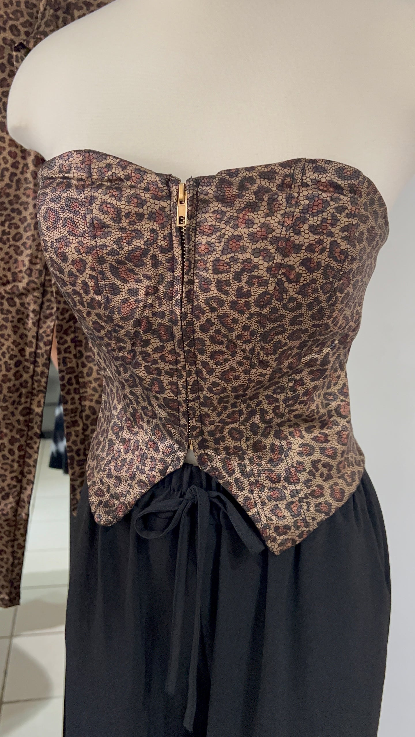 Leopard Corset Top