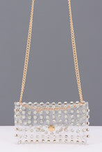 Load image into Gallery viewer, Clear Rhinestone Mini Bag
