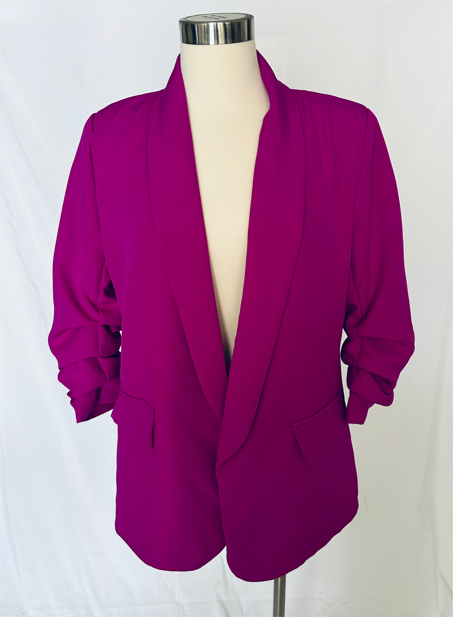 Oversized Magenta Blazer