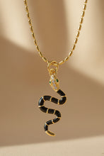 Load image into Gallery viewer, Gold Plated Snake Pendant &amp; Necklace
