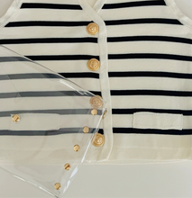 Load image into Gallery viewer, Clear Envelope Bag with Gold Studs
