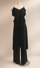 Load image into Gallery viewer, Black Ruffle Two-Piece Set – Made in Italy
