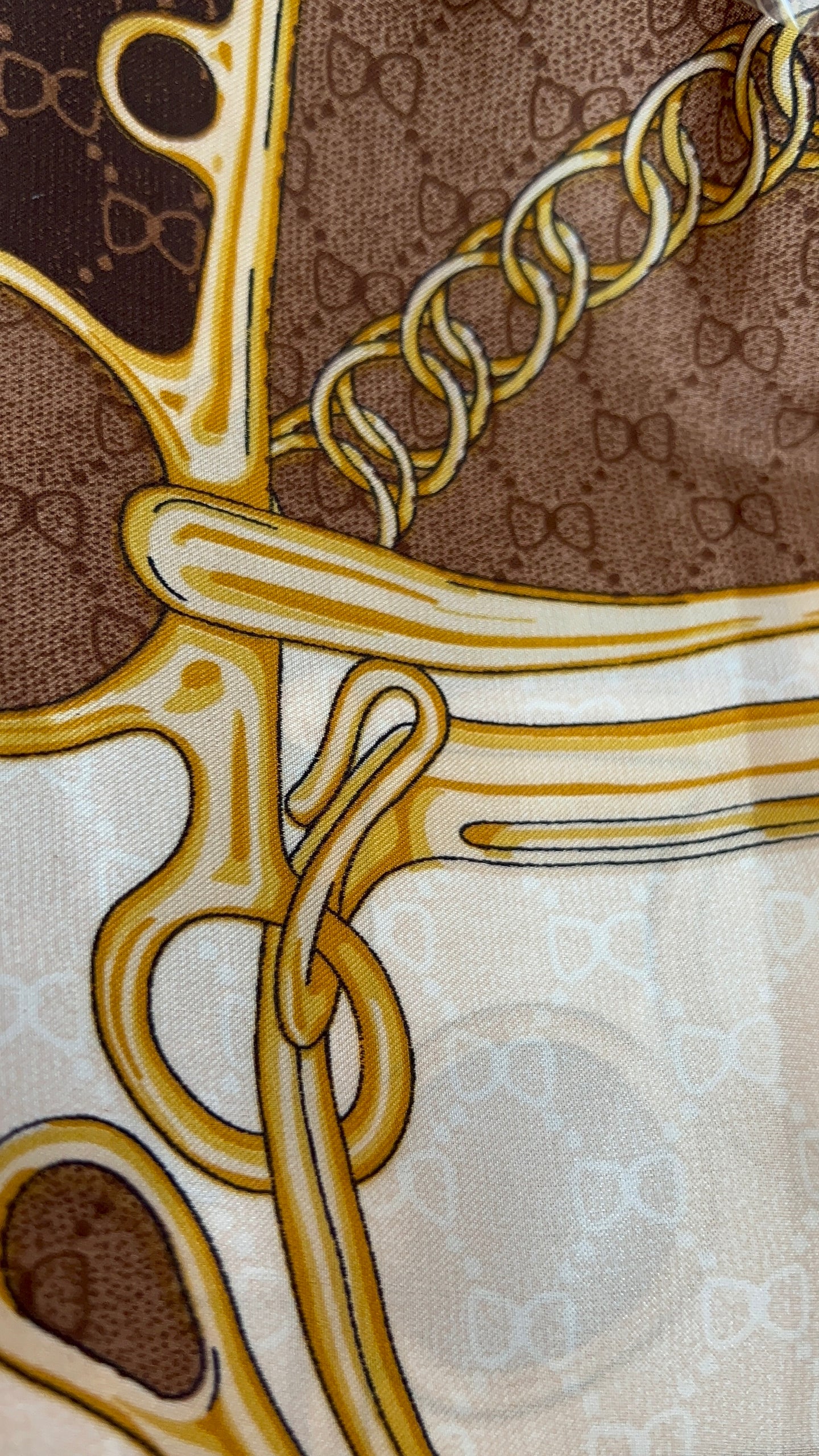 Silk Blend Printed Scarf