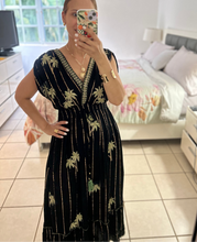 Load image into Gallery viewer, Tropical Palm Embroidered - Maxi Dress
