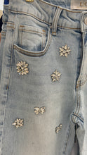 Load image into Gallery viewer, LC Crystal Beaded Straight Wide-Leg Jeans
