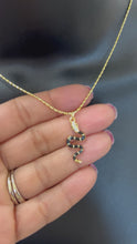 Load and play video in Gallery viewer, Gold Plated Snake Pendant &amp; Necklace
