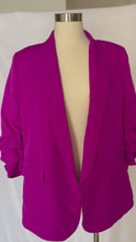 Load and play video in Gallery viewer, Oversized Magenta Blazer
